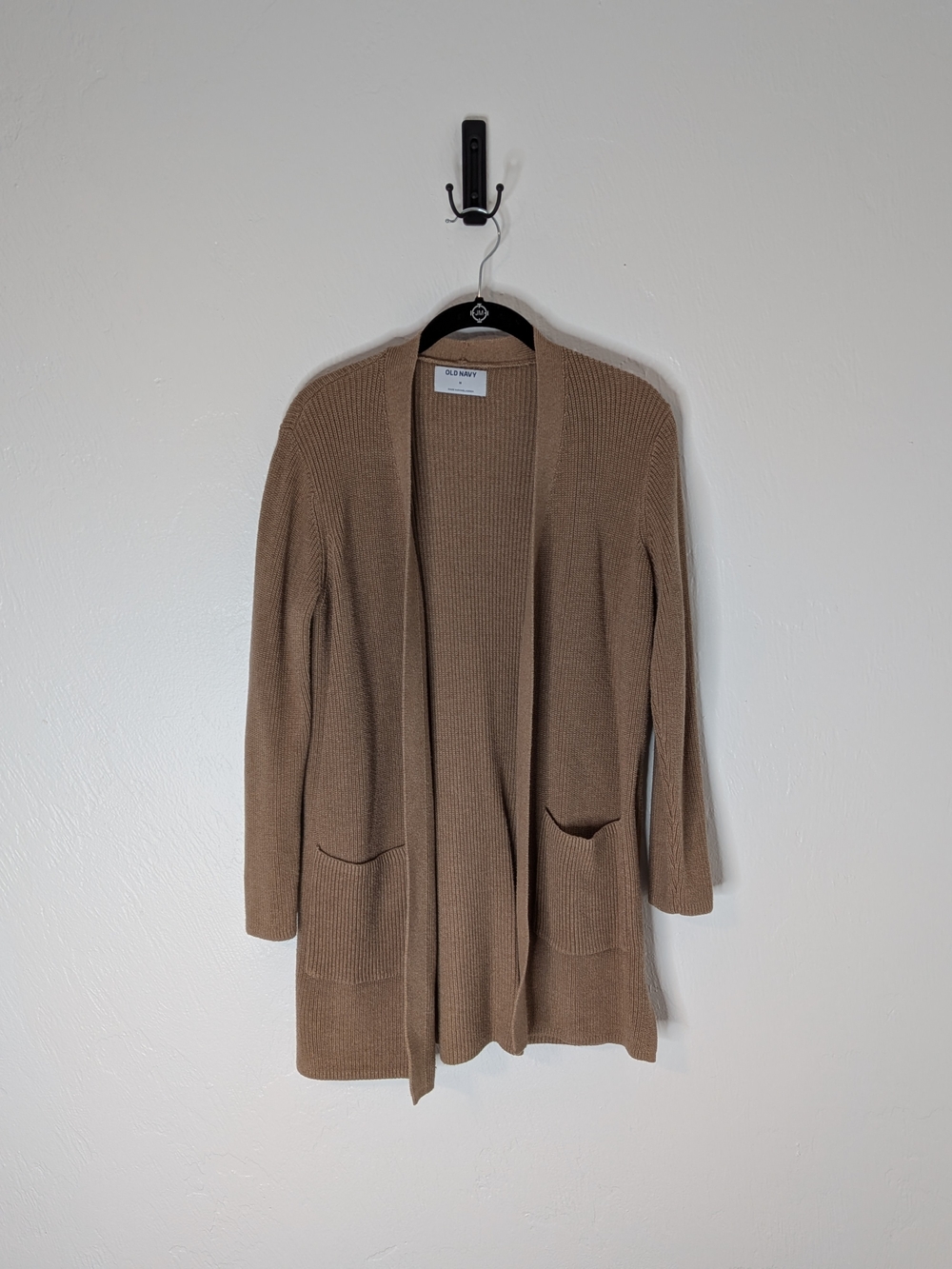 Old Navy Women's Open-Front Taupe Cardigan Sweater
